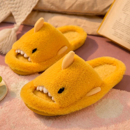 Herbst und Winter Cartoon Hai Pantoffeln