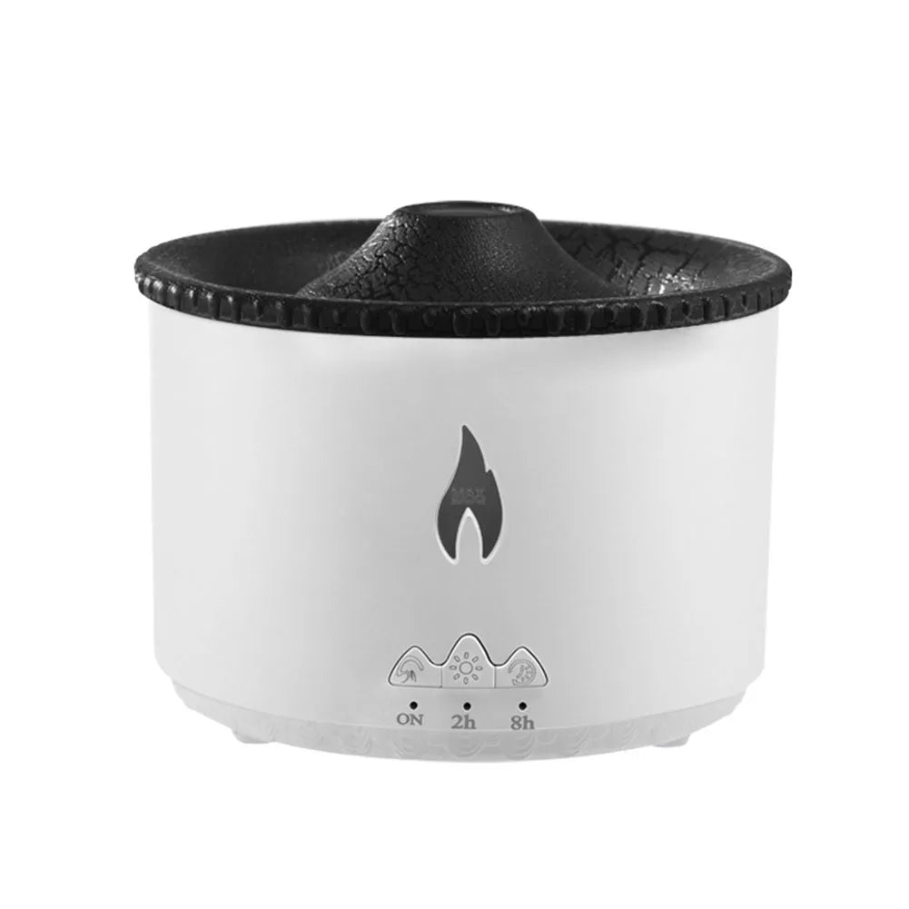 Luftbefeuchter Elektrischer Aroma-Diffusor für ätherische Öle mit Flammenlampe